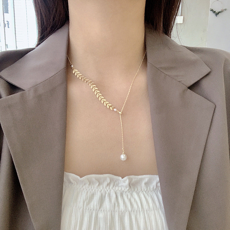 Wheat Ear Clavicle Chain - Essential Jewel