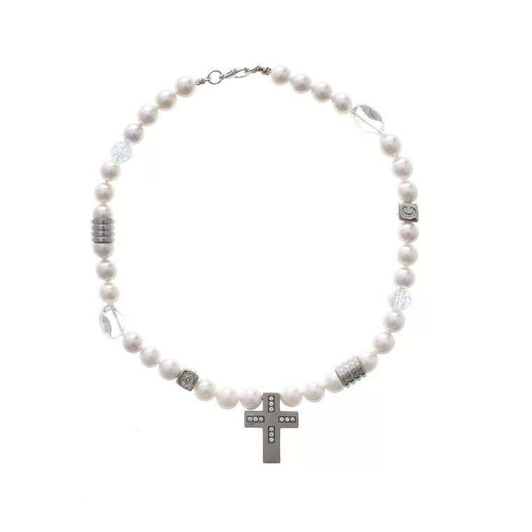 Fashion Cross Baroque Necklace - Essential Jewel
