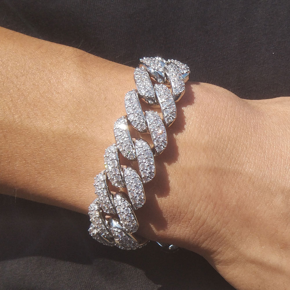 Diamond Cuban Bracelet - Essential Jewel