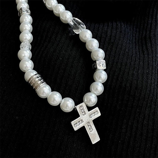 Fashion Cross Baroque Necklace