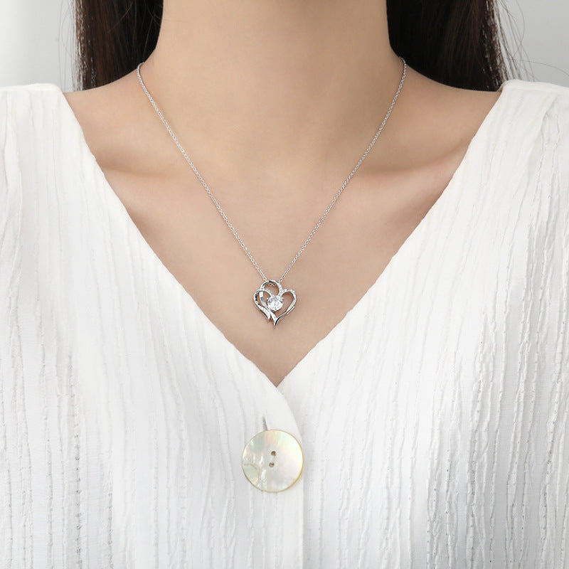 Zircon Double Love Necklace - Essential Jewel