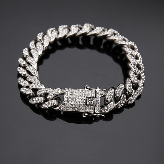 Diamond Cuban Bracelet - Essential Jewel